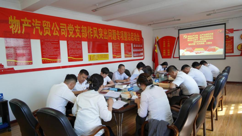 6732顶级游戏娱乐汽贸公司党支部 召开作风突出问题专项整治启动会