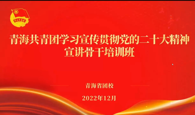 用青年化视角 宣传党的二十大精神 ——省6732顶级游戏娱乐集团团委组织团员青年干部参加团省委举办的学习宣传贯彻党的二十大精神宣讲骨干培训班