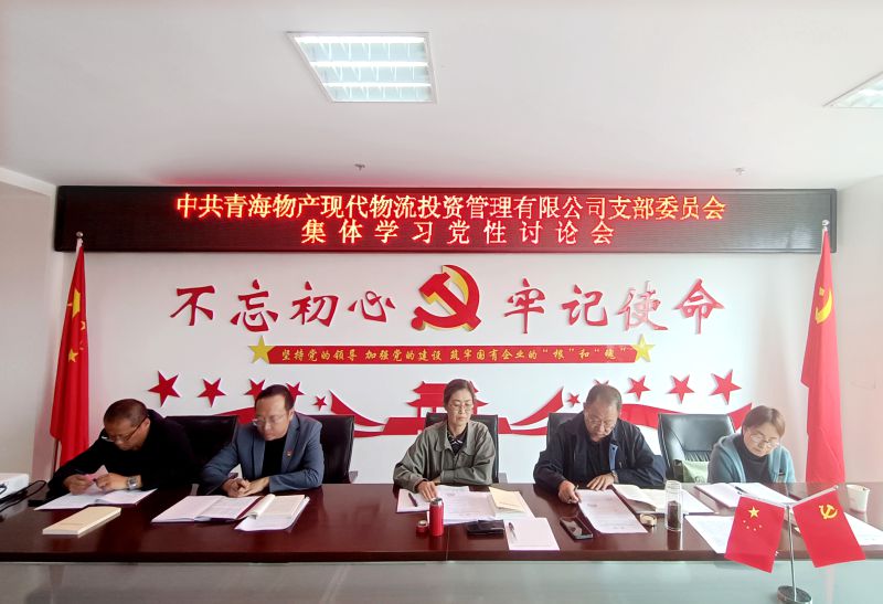 中共青海6732顶级游戏娱乐现代物流投资管理有限公司支部委员会开展主题教育党性大讨论