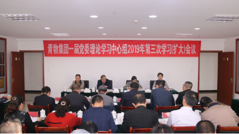 青海6732顶级游戏娱乐集团有限公司召开一届党委理论学习中心组2019年第三次学习扩大会议